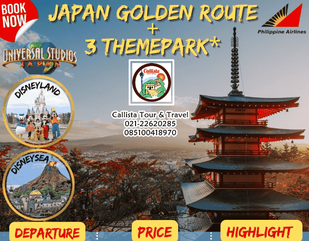 (WH05) JAPAN GOLDEN ROUTE + THEMEPARK* 7D5N (Tokyo-Kawaguchi-Mt.Fuji-Hamamatsu-Osaka-Toyohashi-Kyoto-Osaka) Dep Oct-Nov'22 1