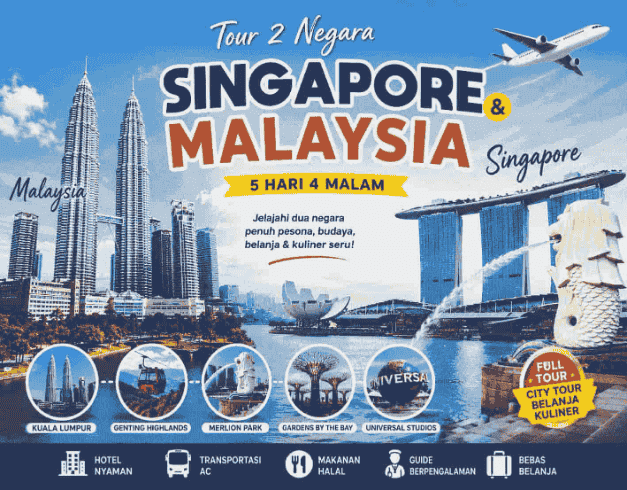 2 Can Go Tour Gabungan 2 Negara 4D3N Malaysia Singapore 1