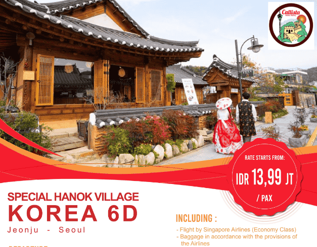 6D Special Hanok Village Korea By Singapore Airlines *5 Airlines Of Skytrax (jeonju - Seoul) (wh51) 1