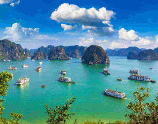 Tour Vietnam 5D4N Exotic Vietnam + Cruise One Day  Hanoi – Halongbay Cruise -  Danang – Hoi An – Bana Hills By Vietnam Airlines Period : Sep 2023 – Dec 2024 Min 4 PAX Can Go