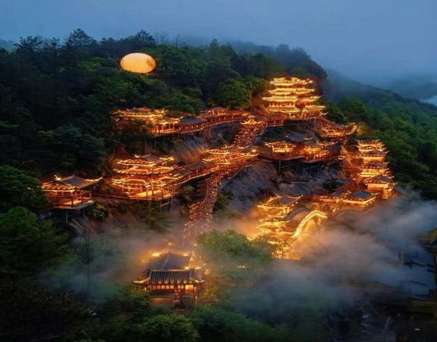 8D Wonderful Scenic Jiangxi + Wangxian Valley & Mt Dajue Monorail 1