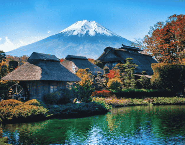 1 Day Trip Jepang Mount Fuji Tour Arakurayama Sengen Park Oshino Hakkai  1